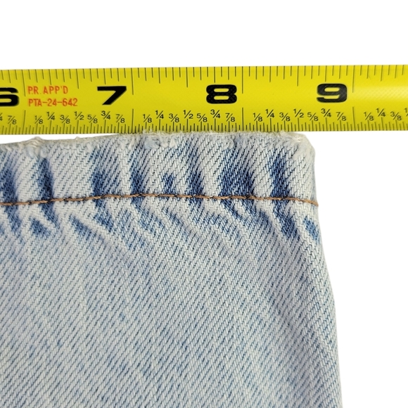 Aeropostale Jeans Women Size 8 32X32 90s Baggy Destroyed Light Wash Cotton New - Picture 10 of 11